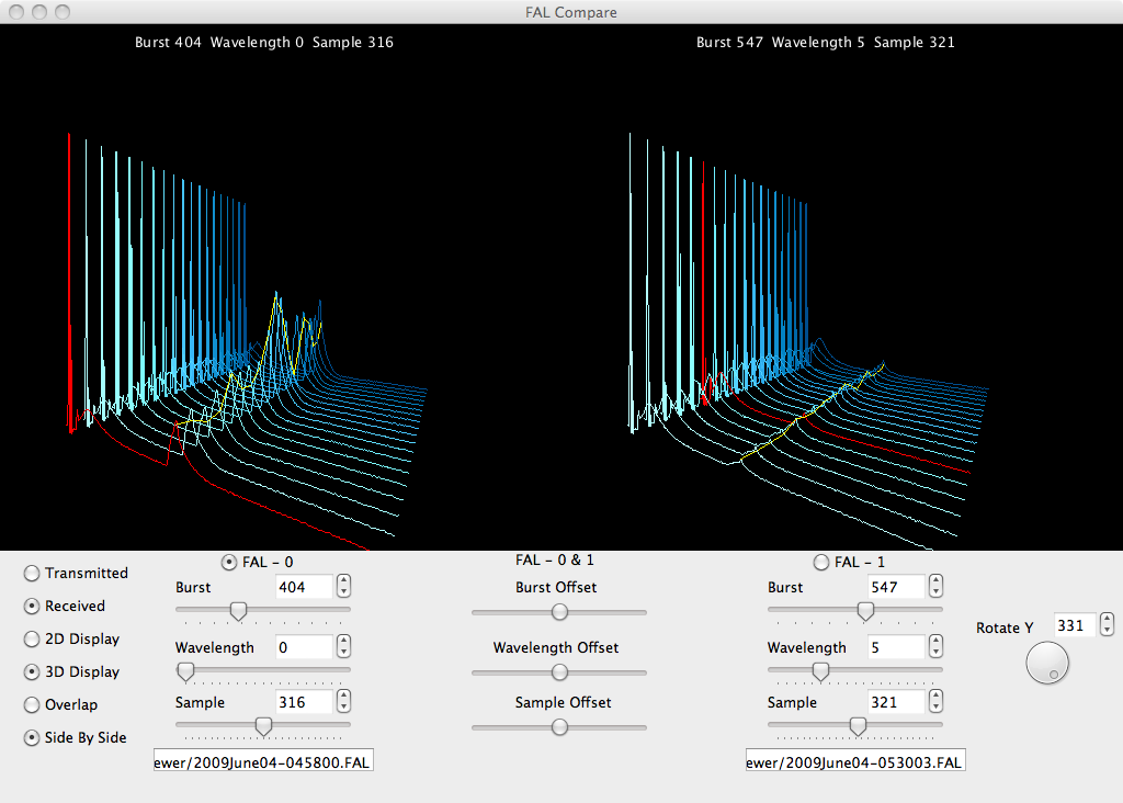 Hyperspectral lidar tool screenshot