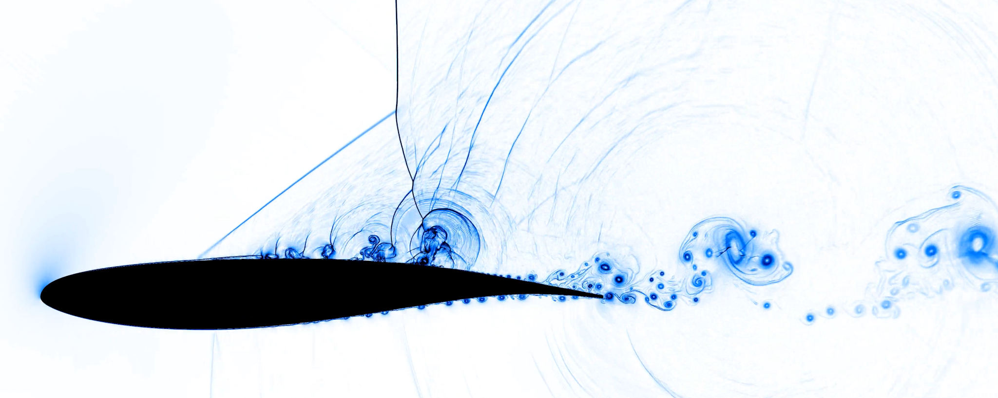 Image of Mach 3 Euler flow past cylinder