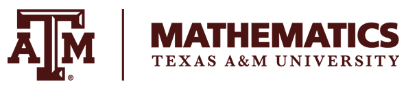 Department of Mathematics, Texas A&M - Logo