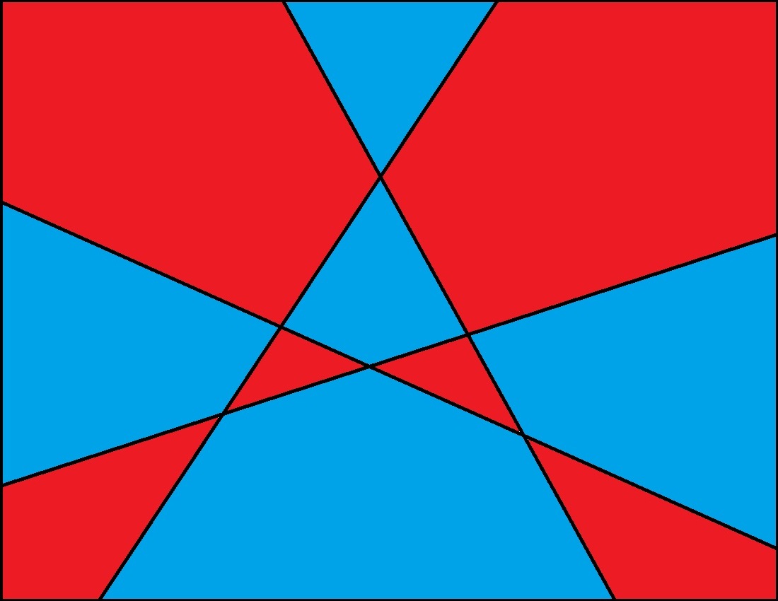 2-Colored 4 Line Map